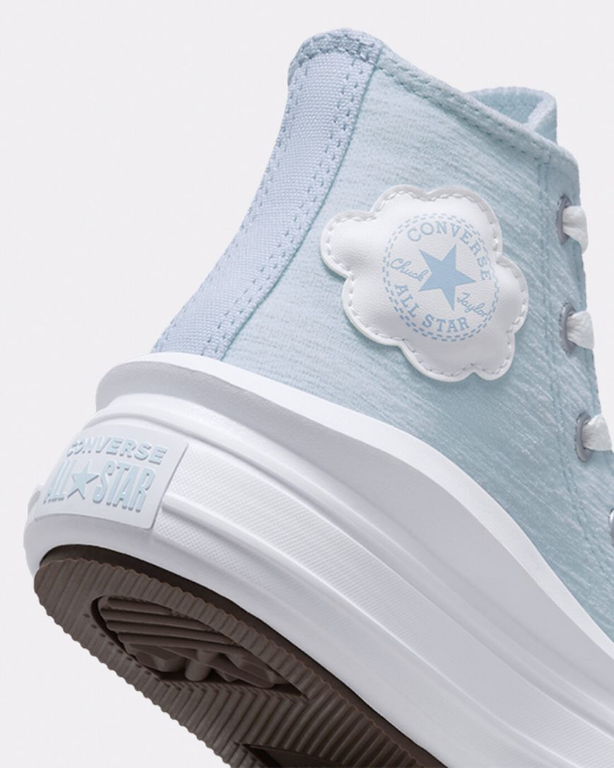 Zapatos Plataforma Converse Chuck Taylor All Star Move Cloud Patch Altas Niña Azules | PE 04LW57